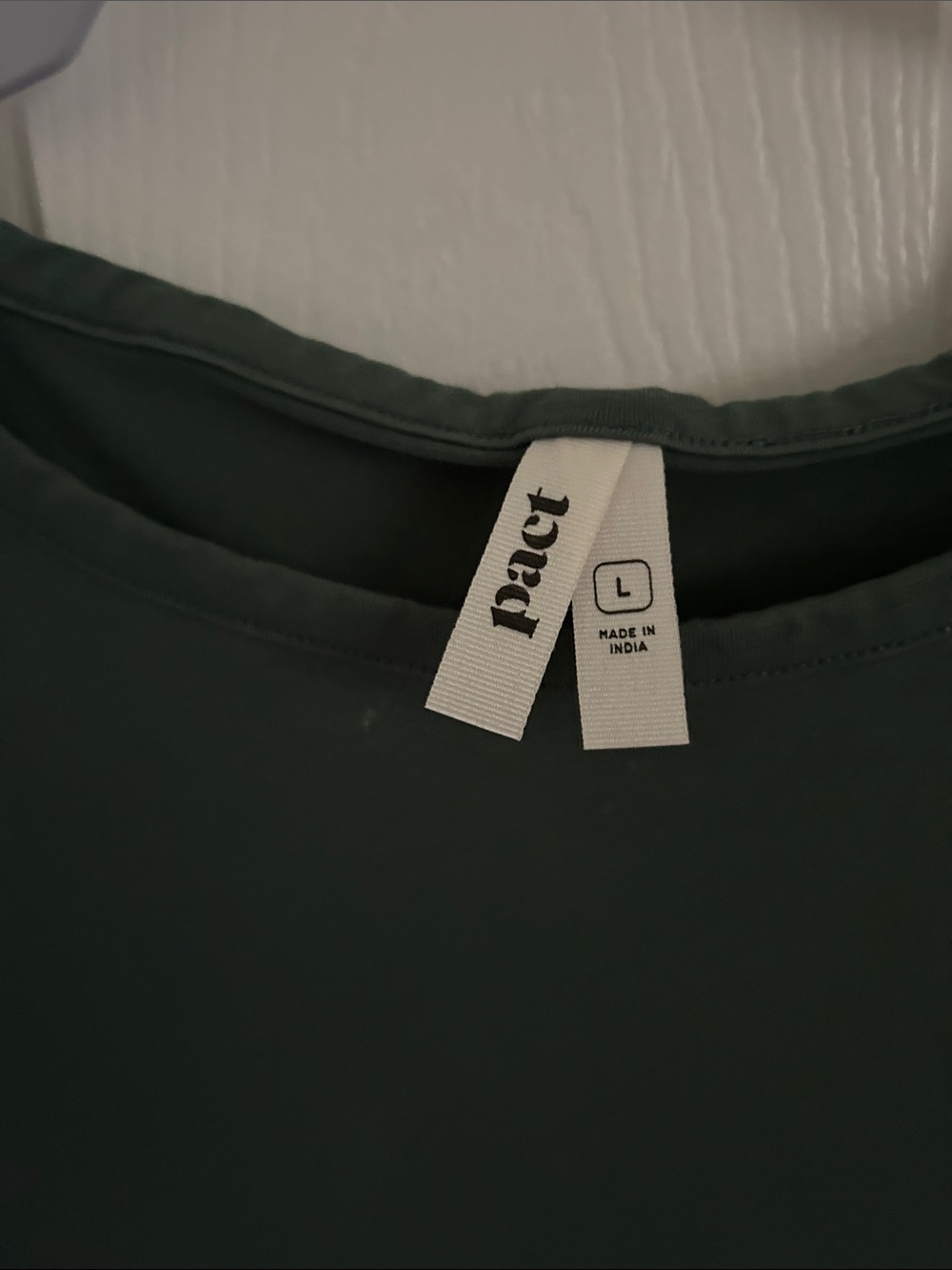 Pact Forest Green Short Sleeve Tie-Waist Mini Dress - Picture 2 of 6